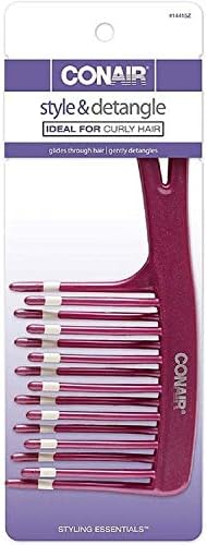 Conair Styling Essentials Style & Detangle Comb 1 ea (Pack of 3) Conair