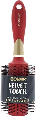 Conair Velvet Touch Round Blow Dry Brush 1 ea (Pack of 3) Conair