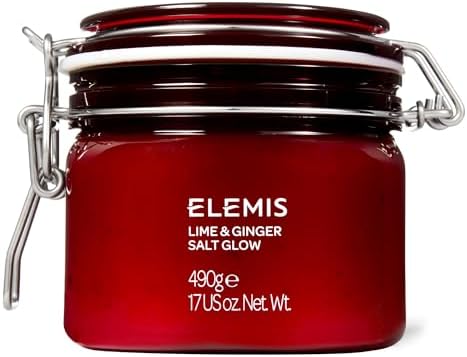 ELEMIS Lime and Ginger Salt Glow | Invigorating Mineral-Rich Salt Scrub Helps to Lock in Moisture and Exfoliates, Smoothes and Softens the Skin | 17 Ounce (Pack of 1) Elemis