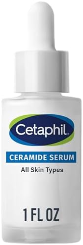 Cetaphil Ceramide Serum, Hydrates and Restores Skin Barrier, Formulated with Ceramides & Centella Asiatica, Designed for Sensitive Skin, Fragrance Free, Dermatologist Tested, 1oz Cetaphil