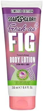 Soap & Glory Fresh as Fig Nourishing Body Lotion - Limited Edition Body Lotion for Dry Skin - Made with Almond Oil, Rosehip Seed Oil & Vitamin E - Scented with Fig & Sparkling Lemon Blossom (250 ml) Soap & Glory