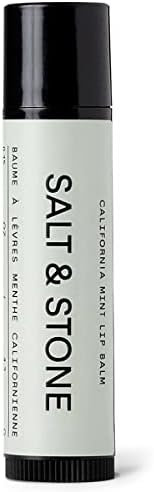 SALT & STONE California Mint Lip Balm | Natural, Moisturizing, Hydrating Long Lasting Lip Balm | Restores Dry Cracked Lips | Cruelty-Free, Gluten-Free | Made in USA Salt & Stone