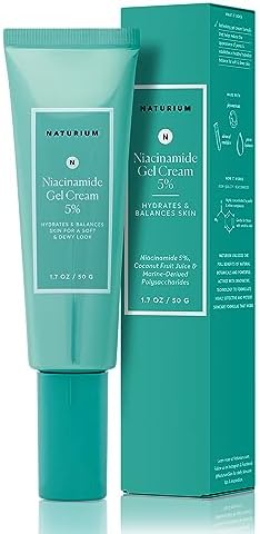 Naturium Niacinamide Gel Cream 5%, Face Moisturizer & Hydrating Skin Care for Healthier-Looking Dewy Skin, 1.7 oz Naturium