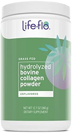 Life-Flo Hydrolyzed Bovine Collagen, Grass Fed | Supports Vibrant Skin & Hair, Bone & Joint Health | 12.7oz, 60 Serv. Life-flo