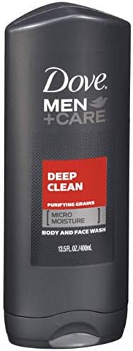 Dove Men+Care Body & Face Wash, Deep Clean 13.50 oz (Packs of 6) Dove