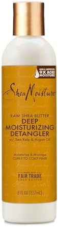 SheaMoisture Raw Shea Butter Deep Moisturizing Detangler for Dry, Damaged Hair, Hair Styling Product Formulated with Sea Kelp and Argan Oil 8 oz SheaMoisture