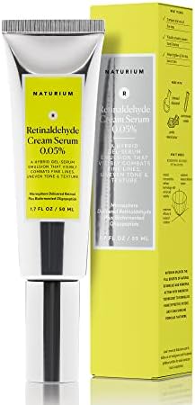 Naturium Retinaldehyde Cream Serum 0.05%, Advanced Anti-Aging & Smoothing Face & Skin Care, 1.7 oz Naturium