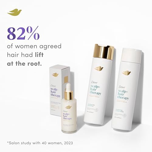 Dove Density Boost Hydrating Conditioner Scalp Therapy for Dry Hair, with Vitamin B3, Zinc and 0% Sulfates, 9.25 oz Dove