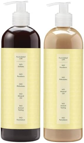 Shea Moisture Jamaican Black Castor Oil Curly Hair Set with Shea Butter - Strengthening Shampoo, Conditioner, and Growth Treatment for Healthy Hair (24 Fl Oz Each) SheaMoisture