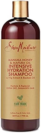 SheaMoisture Intensive Hydration Shampoo for Dry, Damaged Hair Manuka Honey & Mafura Oil Sulfate-Free 24oz SheaMoisture