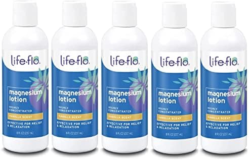 Life-Flo Magnesium Lotion - 8 oz (Pack of 5) Life-flo