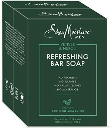 Sheamoisture, Men Bar Soap Vetiver & Neroli, 4 Ounce 2 Pk SheaMoisture