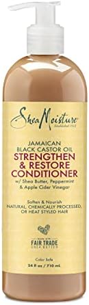 SheaMoisture Strengthen Conditioner Jamaican Black Castor Oil for Damaged Hair Cleanse 24 oz SheaMoisture