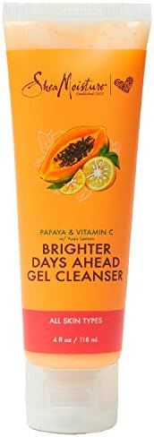 Sheamoisture Gel Cleanser For Dull, Uneven Skin Tone Papaya and Vitamin C Face Cleanser For Uneven Skin Tone 4 oz SheaMoisture