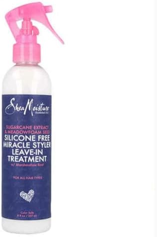 SheaMoisture Leave-In Treatment Conditioner for Dry Hair Sugarcane Extract and Meadowfoam Seed Silicone-Free 8 oz SheaMoisture