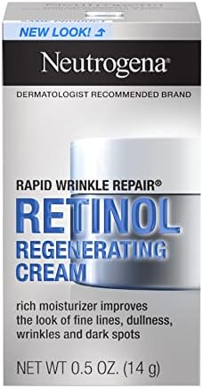 Neutrogena Rapid Wrinkle Repair Retinol Regenerating Cream, 0.5 Oz Mini (Pack of 3) Neutrogena