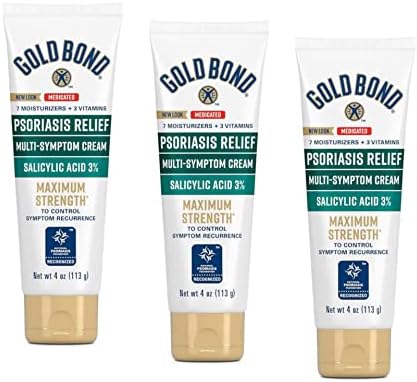 Gold Bond Ultimate Multi-Symptom Psoriasis Relief Cream 4 Ounce (Pack of 3) Gold Bond