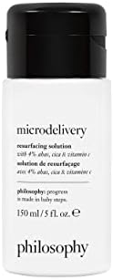 philosophy microdelivery resurfacing solution - with 4% ahas, cica & vitamin C - reduces the appearances of fine lines & pores - 5 fl oz philosophy