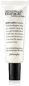 philosophy anti-wrinkle miracle worker line-correcting face primer - with vitamin C & coconut oil - fills in lines and smooths skin for even makeup application - 0.9 fl oz. philosophy