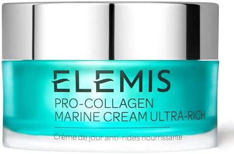 ELEMIS Pro-Collagen Ultra-Rich Marine Cream, 50ml – Intensely Hydrating Daily Anti-Wrinkle Cream for All Skin Types, Firms, Smooths & Nourishes Dry Skin, Anti-Aging Moisturizer Face Cream Elemis