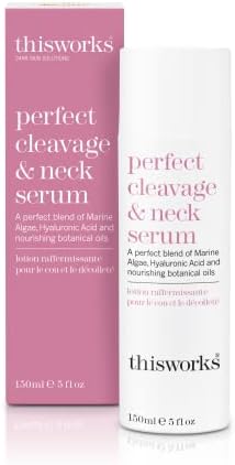 thisworks Perfect Cleavage and Neck Serum, Anti-Aging Super Blend to Protect and Perfect Delicate Skin on Neck and Chest, 5 fl oz (150ml) Thisworks