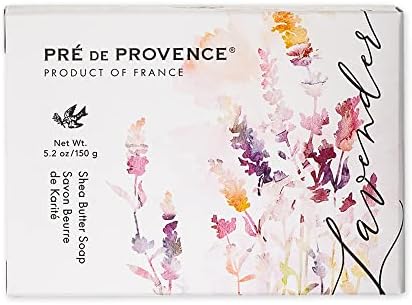 Pre de Provence Provincial Collection Lavender Oil Infused, Luxurious & Soothing, Soap Bar, 5.3 Ounce Pré de Provence