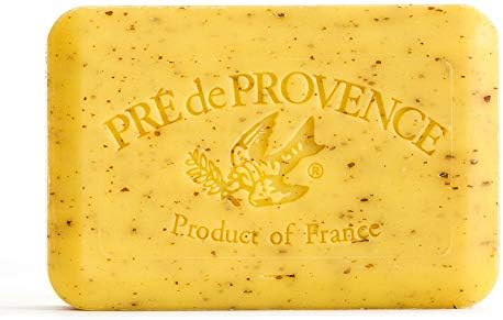 Pre de Provence Soap Shea Enriched Everyday 250 Gram Extra Large French Soap Bar - Lemongrass (Pack of 3) Pré de Provence