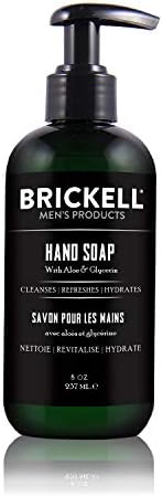 Brickell Men's Hand Soap For Men, Natural and Organic, Moisturizing Liquid Hand Soap, Cedarwood & Rain Brickell Men's Products