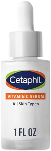 Cetaphil Vitamin C Serum, Visibly Reduces Look of Dark Spots and Hyperpigmentation, Formulated with Niacinamide, Designed for Sensitive Skin, Fragrance Free, Dermatologist Tested, 1oz Cetaphil