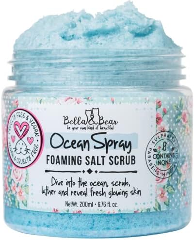 Bella & Bear Ocean Spray Scrub, No Sulphates, Parabens, No Harmful Chemicals, Cruelty-Free, Vegan-Friendly, Exfoliating, 6.7oz Bella and Bear