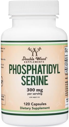 PhosphatidylSerine Supplement 300mg Per Serving, 120 Capsules (Phosphatidyl Serine Complex) by Double Wood Double Wood Supplements