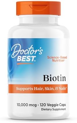 Doctor's Best Biotin to Support Hair, Skin, Nails, 120 Count Doctor's Best