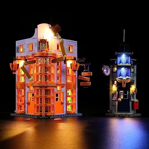 LIGHTAILING Light for Lego- 76422 Diagon Alley: Weasleys' Wizard Wheezes - Led Lighting Kit Compatible with Lego Building Blocks Model - NOT Included The Model Set Lightailing