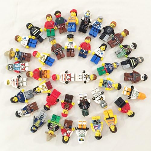 10 NEW LEGO MINIFIG PEOPLE LOT random grab bag of minifigure guys city town set by USA Lego