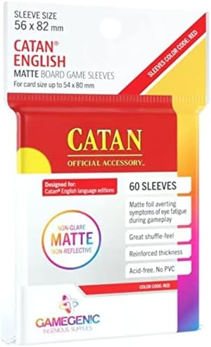 Gamegenic Matte Catan Sleeves (56 x 82mm) (GG1073) Gamegenic