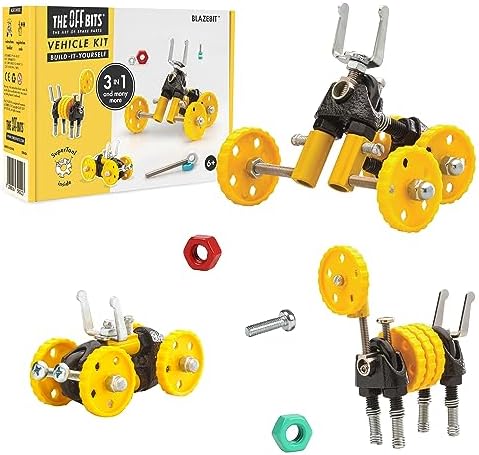 Vehicle Stem Building Toys, Educational Build Your Own Robot Toy for Kids Age 6 7 8 9+ Year Old Boys and Girls, Stem Toys Engineering Kit, Construction Toys Steam Gift The Off Bits