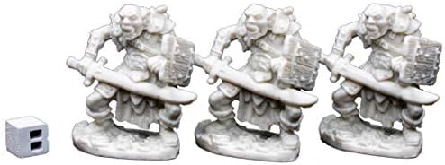 Reaper 77019: Orc Swordsman (3) Dark Heaven Bones Plastic Miniatures REAPER