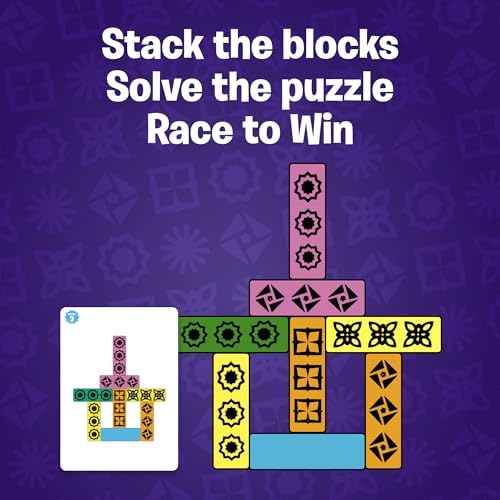 Blockwork by Uzzle Games - Fast-Paced Family Board Games - Multiple Difficulty Levels - Enjoyable and Challenging Puzzle Games – 2 to 4 Players – A Complete Family Night Fun Package - for Ages 4+ The Uzzle