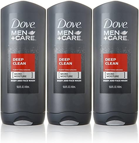 Dove Men+Care Body and Face Wash, Deep Clean, 13.5 Ounce (Pack of 3) Dove