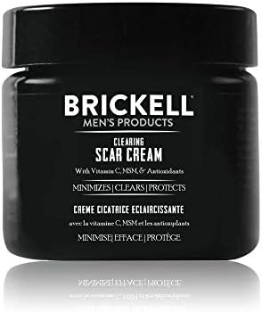 Brickell Men's Clearing Scar Cream for Men, Natural and Organic Scar Clearing Cream to Reduce the Appearance of Scars and Even Skin Pigmentation, 2 Ounces, Scented Brickell Men's Products