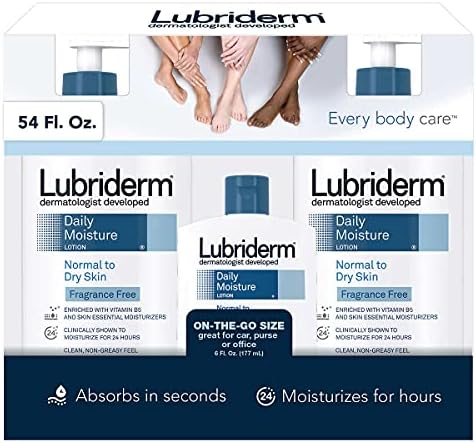 Lubriderm Daily Moisture Lotion Fragrance Free 3-pack Lubriderm