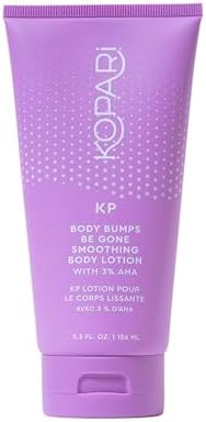 Kopari KP Body Bumps Be Gone Smoothing Body Lotion with 3% AHA, Shea Butter and Sweet Almond Oil, Moisturizing KP Lotion for Body - 5.3 oz Kopari