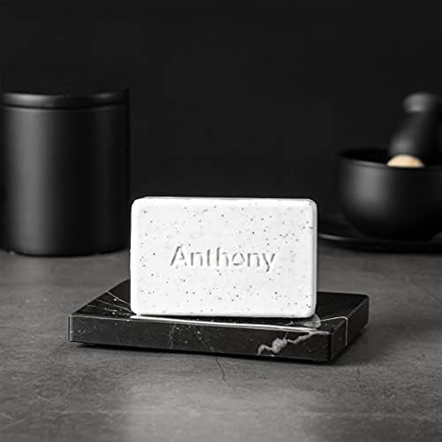 Anthony Men's Exfoliating Soap Bar, Grapefruit Scent, 5 Oz - Infused with Cucumber Extract, Jojoba, Shea Butter, Squalane & Coconut Oils for Moisturizing, Exfoliating & Refreshing Body Skin Anthony