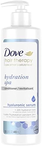 Dove Hair Therapy Conditioner for Dry Hair Hydration Spa Hair Conditioner with Hyaluronic Serum 13.5 fl oz Dove