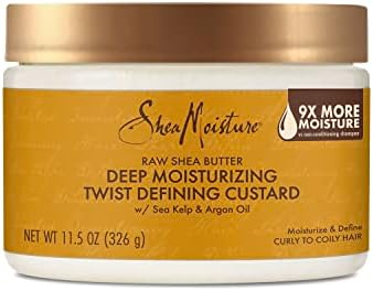 SheaMoisture Raw Shea Butter Deep Moisturizing Twist Defining Custard To Moisturize and Define Your Curls 11.5 oz SheaMoisture