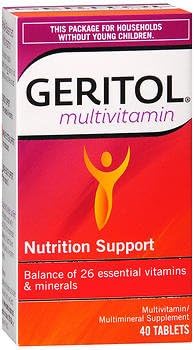 Geritol Complete Multivitamin Tablets - 40 Ct, Pack of 4 Geritol