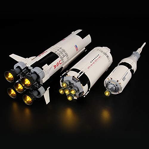 Lightailing Light Set for (Ideas NASA Apollo Saturn V) Building Blocks Model - Led Light kit Compatible with Lego 21309(NOT Included The Model) Lightailing