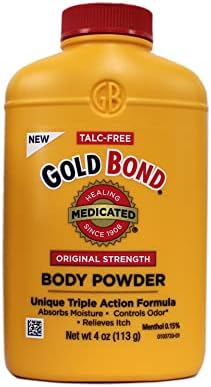 CHATTEM LABS 041167010402 Med Pwdr Size 4z Gold Bond Medicated Powder 4oz, 4 Ounce (Pack of 1), White Gold Bond