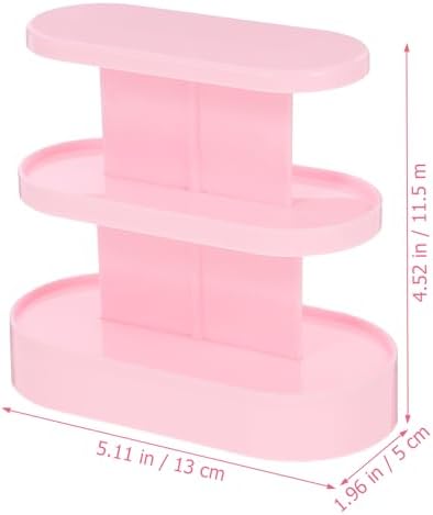 Abaodam Mini Storage Rack Models Dollhouse Accessories Mini Shelf Model Mini Shelf Ornament Mini House Accessory Miniature Rack Model Child Furniture Stand Pink Plastic Abaodam