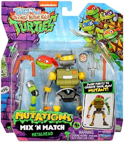 Teenage Mutant Ninja Turtles: Mutations Mix and Match 4.5-Inch Metalhead Action Figure Teenage Mutant Ninja Turtles